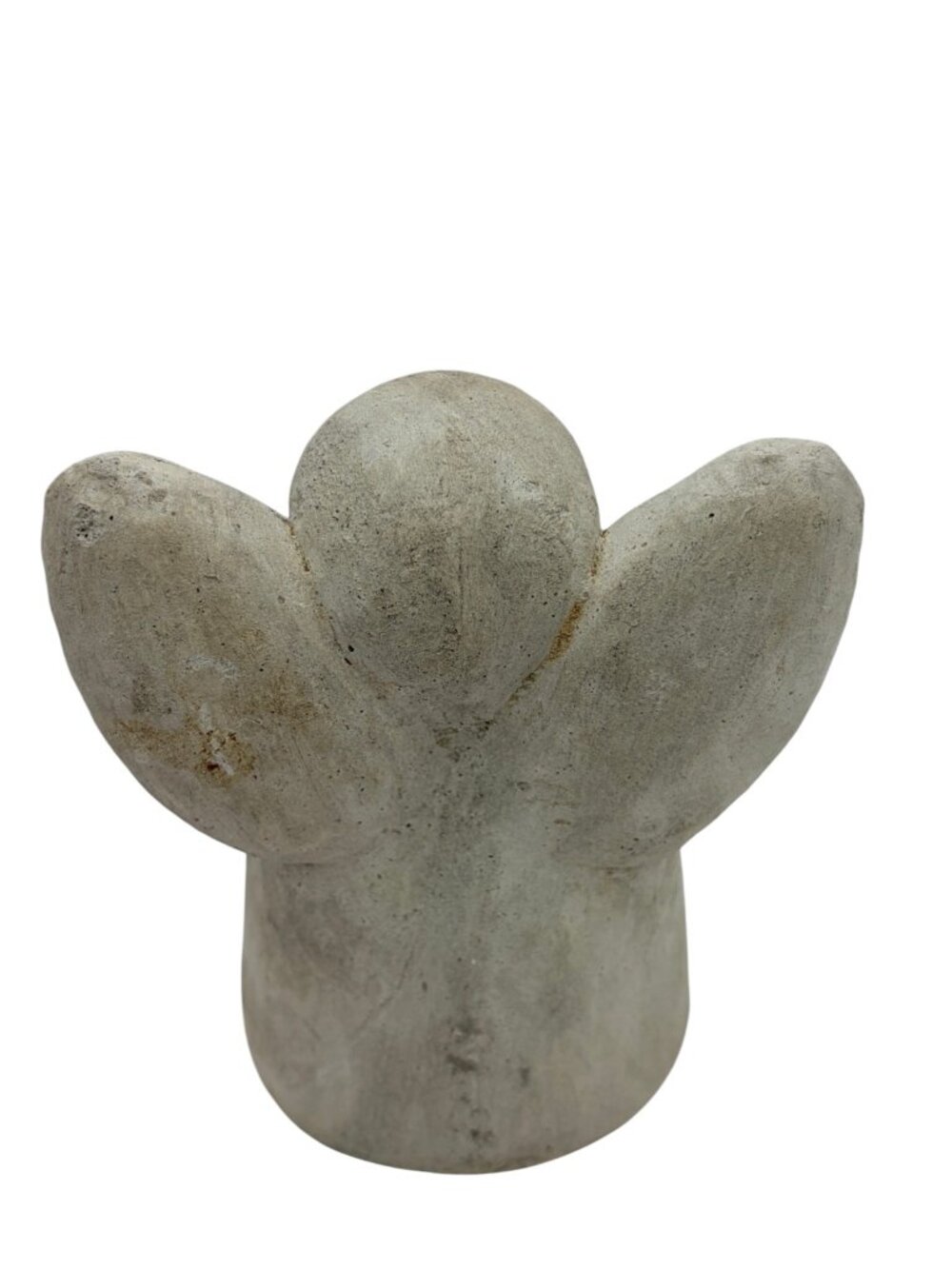 Vintage Concrete Angel Tealight Holder Made in Philippines Rustic Cement Cherub - Picture 4 of 10